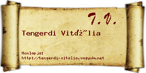 Tengerdi Vitália névjegykártya